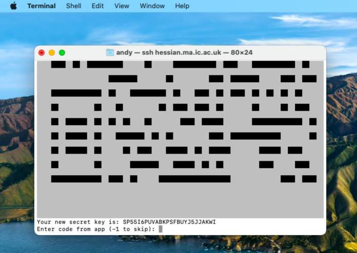 broken QR code on Mac