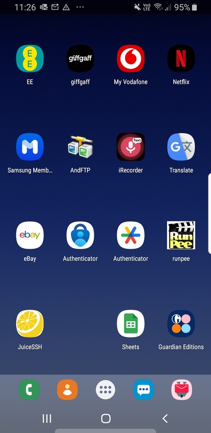 GA app on phone