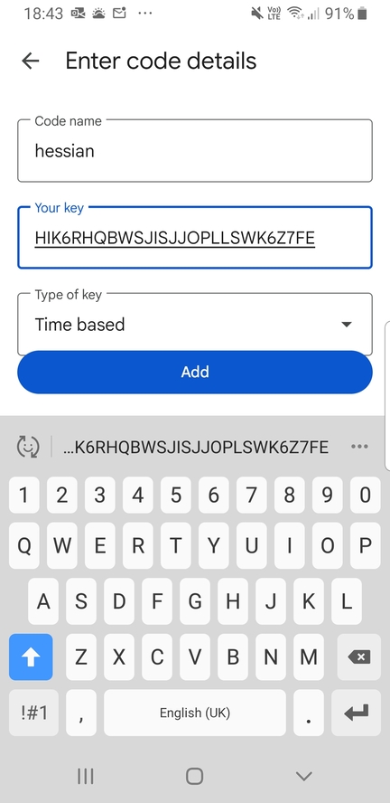 GA app on phone