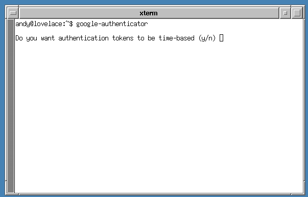 starting Google Authenticator