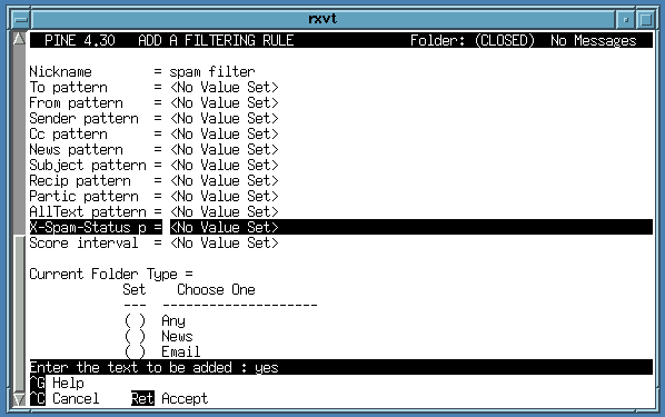 adding 'yes' to enable the new pattern
