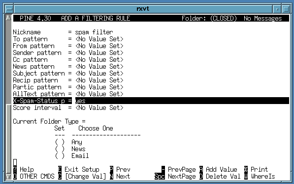 confirming pattern enable action